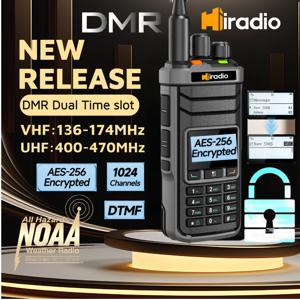 Iradio R5000 디지털 워키토키 듀얼 모드 DMR/아날로그 양방향 라디오 듀얼 타임 슬롯 햄 라디오 1024채널 SMS AES256 NOAA DTMF UV