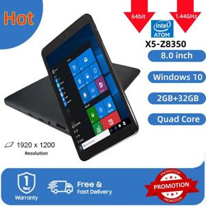 핫세일즈 64비트 8인치 윈도우 10 태블릿 PC 인텔 아톰 Z8350 CPU 쿼드 코어 4000mAh 2GB 램 32GB 롬 1920x1200 IPS 듀얼 카메라