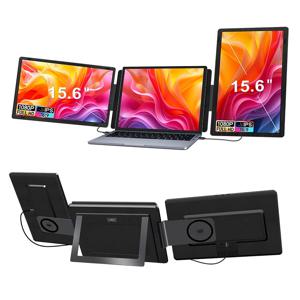 신제품 2025 스크린 익스텐더 15.6인치 휴대용 모니터 타입-C 및 HD 포트 듀얼 모니터 윈도우 및 맥OS 특허 포함