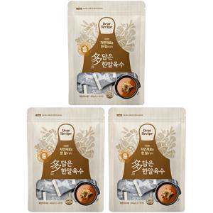 다담은 한알육수 멸치 파우치 20정 코인 동전 x 3개