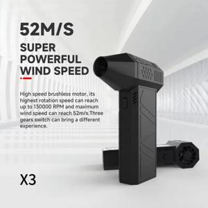 미니 130000RPM 브러시리스 강력 에어 블로워 휴대용 전기 터보 제트 팬 풍속 32m/s 과열 방지 4000mAh 배터리