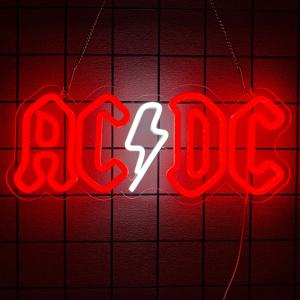 AC_DC 밴드 네온 LED 사인-USB 전원, 음악 축제 장식, 침실, 바 및 클럽 벽 장식에 적합 - 음악 애호가를 위한 이상적인 선물