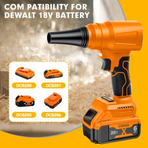 DEWALT 18V 배터리용 무선 먼지 송풍기 전기 공기 송풍기 터보 제트 휴대용 정원 잎 송풍기 먼지 송풍 전동 공구