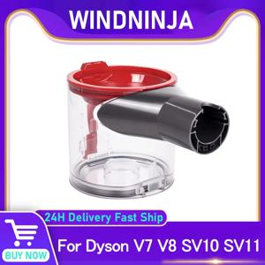 다이슨 V7 V8 SV10 SV11 예비 부품 먼지통 교체 액세서리 용 휴대용 무선 진공 청소기 먼지통 쓰레기통