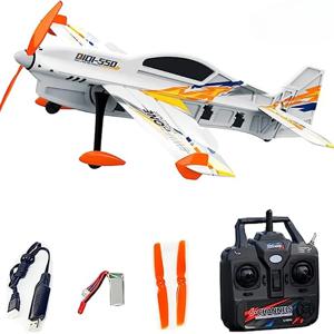 QIDI-550 3D RC 비행기 500mm 날개폭 원키 헬리콥터 스턴트 6축 자이로 바람 저항 비행 제어 RTF 항공기