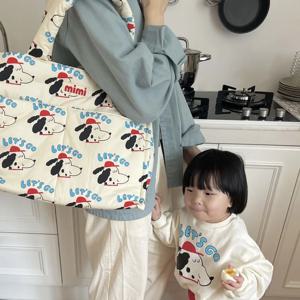 다기능 대용량 숄더백 귀여운 아기 산책용 엄마와 아기 가방 가벼운 외출용 엄마 가방 아기용품 가방