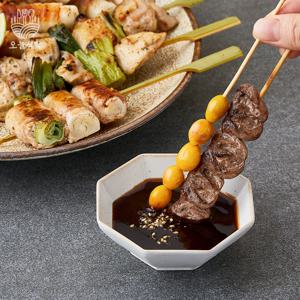 오늘식탁 국내산 염통 꼬치 400g X2팩  1개 닭꼬치 캠핑음식 바베큐 숯불