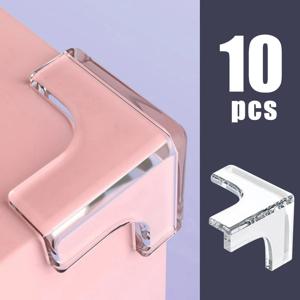 10PCS 투명한 충돌 방지 커피 테이블 가구 코너 보호대 어린이용 소프트 코너 쉐이딩 거실 홈 데코