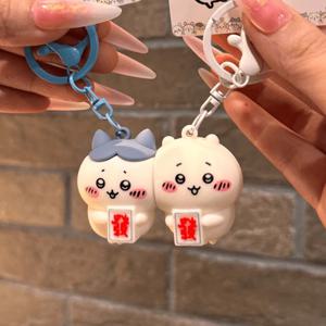 치이카와 귀여운 키체인 펜던트 귀여운 하치와레 치이카와 만화 가방 키체인 펜던트 DIY 액세서리