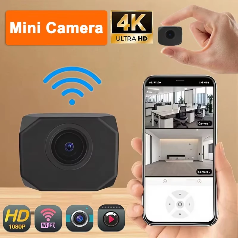 4K 1080P HD 미니 WiFi 카메라 AP 핫스팟 원격 모니터 휴대용 소형 캠코더 홈 보안 감시 스마트 카메라 2026
