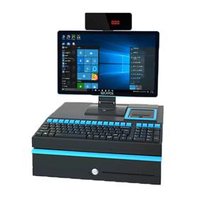15.6인치 올인원 POS 기기, 현금함, 프린터, 키보드가 포함된 POS 시스템