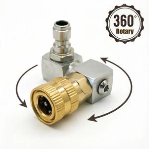 360 °   회전식 압력 세척기 건 노즐, 1/4인치 퀵 커넥트 어댑터 포함, 세차 건 커플러용