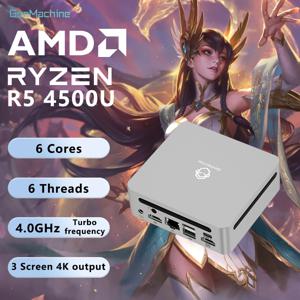젠머신 뉴 미니 PC 4500U AMD 윈도우 11 라이젠 DDR4 16GB 램 256GB 롬 WiFi6 DIY 게이밍 컴퓨터 PC 게이밍 PC 게이머용