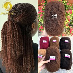 30/50g 4 #   아프로 킹키 벌크 인모 헤어, 드레드락 연장/손상된 땋은 머리 수리/트위스트 브레이딩용 아프로 킹키 인모 헤어