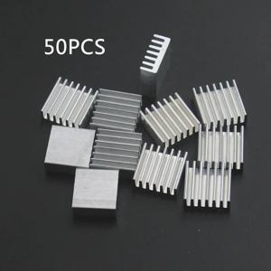 50pcs 압출 알루미늄 방열판 14x14x6mm 칩 VGA RAM LED IC 전자 라디에이터 쿨러 냉각용