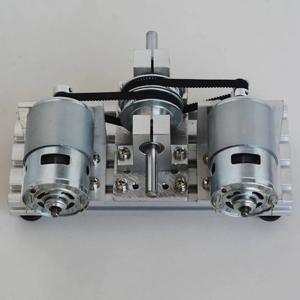 12V 24V DC 듀얼 스핀들 모터 드라이브 키트 775 795 895 DC 모터 대형 토크 타이밍 벨트 풀리 60 80 톱니 동기 휠