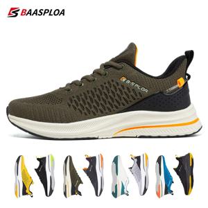 Baasploa 남성용 경량 운동화 Comfort Men's Designer Mesh 캐주얼 스니커즈 레이스 업 남성 야외 스포츠 테니스 신발