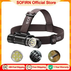 SOFIRN HS41 헤드램프 4000lm 21700 USB C 충전식 SST20 LED 토치 표시기(자기 테일 손전등 포함)
