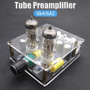 업그레이드 된 6K4/6A2 튜브 프리 앰프 앰프 HiFi 튜브 프리 앰프 담즙 버퍼 Auido Amp 스피커 사운드 앰프 홈 시어터 DIY