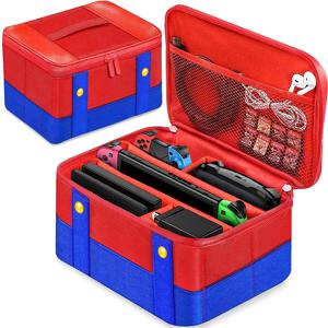 스위치용 운반 케이스, Nintendo Switch/Switch OLED/Lite 소프트 쉘 보호 여행용 케이스와 호환되는 보관 케이스