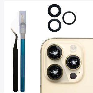 후면 후면 카메라 유리 렌즈 교체 + 제거 도구 + iPhone X XR XS 11 12 13 14 Plus Pro Max 용 3M 접착제