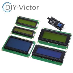 LCD1602 LCD 1602 2004 12864 모듈 블루 그린 스크린 16x2 20X4 문자 LCD 디스플레이 모듈 HD44780 컨트롤러 블루 블랙 라이트