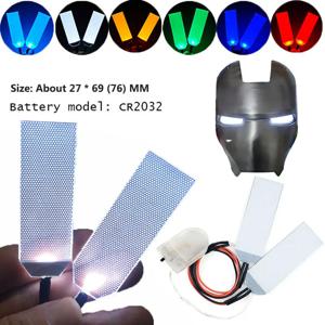 토니 스타크 헬멧 마스크용 DIY LED 플렉시블 라이트 아이즈 키트, 발광 눈 조명, 개조된 할로윈 코스프레 마스크 액세서리