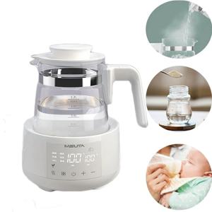1200ml 스마트 일정한 온도 우유 조절기 유리 주전자 아기 우유 분말 전기 주전자 다기능 우유 따뜻하게 220V