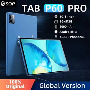 글로벌 버전 태블릿 10.1인치 안드로이드 13 태블릿 8GB 램 512GB 롬 10코어 3G 4G LTE 인터넷 언락 2.4G/5G WiFi GPS 탑재