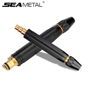 SEAMETAL 조정 가능한 세차 물총 고압 금속 세차 스트레이트 노즐 와셔 스프레이 스프링클러 세차 도구