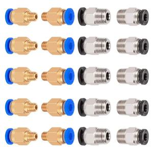 Creality Ender 3/3 Pro/3 V2 Ender 5/5 Pro/5 Plus CR-10 3D 프린터 부품 용 10Pcs PC4-M6 PC4-M10 공압 피팅 PC4-M10