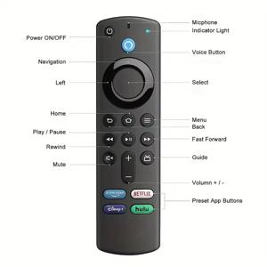 L5B83G 음성 대체 리모컨, 아마존 파이어 TV용 Fire TV 스틱 2세대/3세대/4K 파이어 TV 3세대 호환