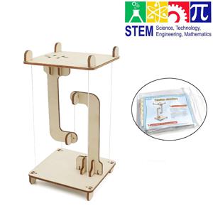 STEM 장난감 DIY 무중력 텐스그리티 구조 플로팅 테이블 나무 과학 물리학 조립 모델 어린이 교육용 선물