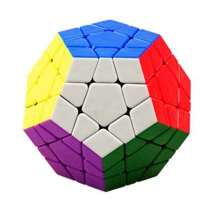 Shengshou 3x3 Megaminxeds 큐브 스티커없는 3x3x3 보석 매직 큐브 서리로 덥은 3 레이어 속도 전문 Megaminx 퍼즐 완구