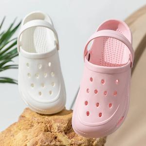 나막신 여성 샌들 여름 캐주얼 EVA 경량 야외 여성 신발 안티 슬립 두꺼운 단독 비치 슬라이드 캐주얼 정원 신발