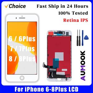 AAA + OEM LCD 터치 스크린 디지타이터 어셈블리, 아이폰 6 6s 7 플러스 8 플러스, 아이폰 6 플러스 6s 플러스 7 8 디스플레이용