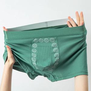 남자 복서 반바지 3A 그래 핀 항균 얼음 실크 U 자형 제기 가방 속옷 마사지 입자 통기성 속옷