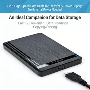 공구 없이 설치 가능한 2.5인치 SATA SSD/HDD 인클로저, 노트북 PC용 마이크로 USB 3.0 외장 하드 드라이브 케이스