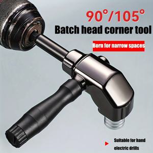 90/105도 각도 전기 코너 터너, 전기 스크루 드라이버 하드웨어 도구 액세서리, 팔꿈치 Universa 유연한 샤프트