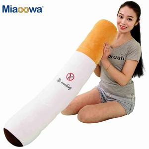30-110cm 재미 있은 흡연 원통형 잠자는 담배 베개 Smulation 플러시 장난감 패션 친구 생일 선물