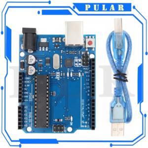 PLR UNO R3 개발 보드 스트레이트 핀 헤더 케이블 포함 ATmega328P CH340 CH340G 아두이노용