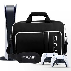 PS5 디스크/디지털 에디션 콘솔, 컨트롤러, 게임 카드, 헤드셋에 적합한 PS5 보호 케이스 가방용 PS5 여행용 케이스