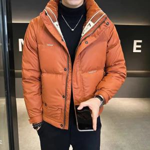 남성용 겨울 다운 재킷, 럭셔리 하이 퀄리티 화이트 덕 다운 코트, 따뜻한 방풍 바람막이 지퍼 재킷, 비즈니스 코트