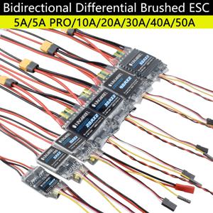 양방향 브러시드 ESC 제어, RC 모델 보트 및 탱크용, 180 795 브러시드 모터, 5A, PRO, 10A, 20A, 30A, 40A, 50A, 60Ax2
