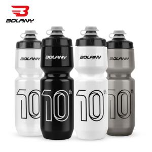 BOLANY 스포츠 병 10 번째 고무 투명 플라스틱 뚜껑 병 750ML 휴대용 짜기 마시는 야외 사이클링 주전자