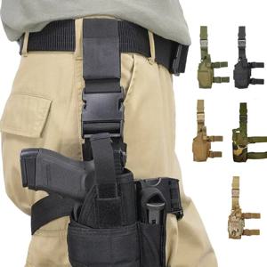 유니버설 왼쪽 오른손 총 홀스터 전술 토네이도 드롭 다리 허벅지 홀스터 사냥 군사 Airsoft 글록 권총 홀더 가방