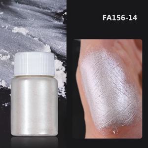 10g/병 화이트/핑크 진주 빛 네일 아트 파우더 반짝 이는 인어 크롬 진주 안료 오로라 매니큐어 운모 미네랄 마찰 먼지