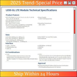 CHYY Top Fibocom HP 830 840 735 745 1040 4G 모듈 L850-GL LT4210 XMM7360 다기능 편의 모듈