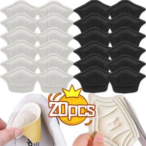 2/20pcs 신발 용 발 패드 스포츠 신발 용 패치 발 뒤꿈치 패드 너무 큽니다. 크기 감소 필러 삽입 발 뒤꿈치 보호대 스티커 신발 패드