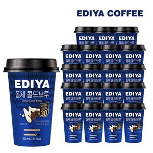 NEW 이디야 저당 돌체콜드브루 컵커피 300ml 20개